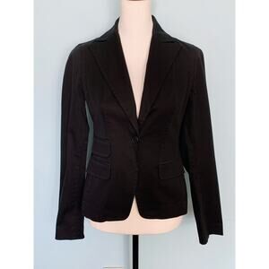 Laundry by Shelli Segal Black Single Button Blazer Size 2